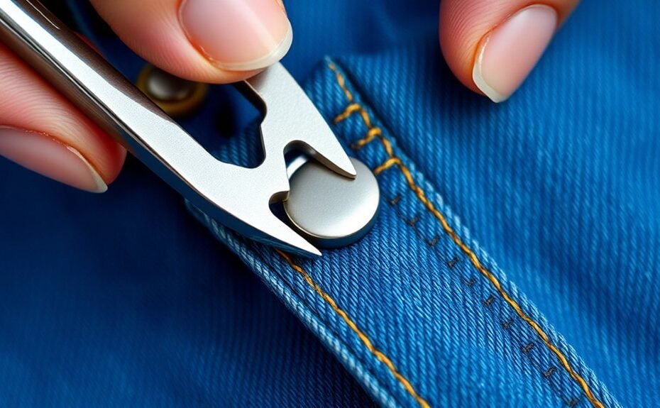 attach metal snaps easily