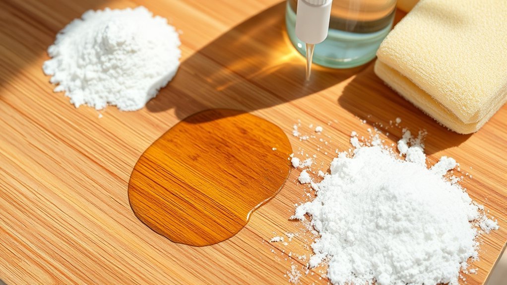 baking soda oil stain remover