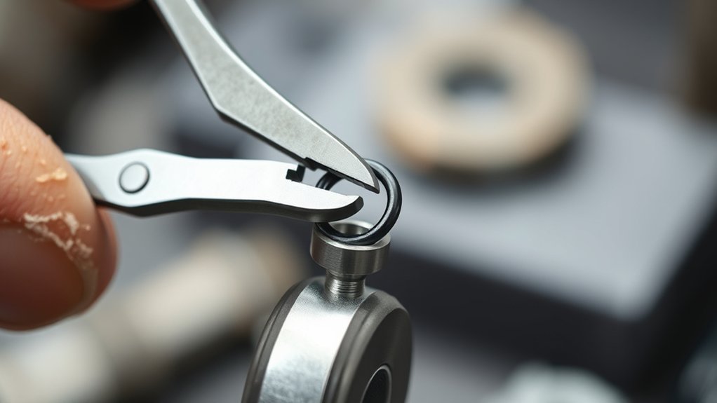 careful retaining ring installation