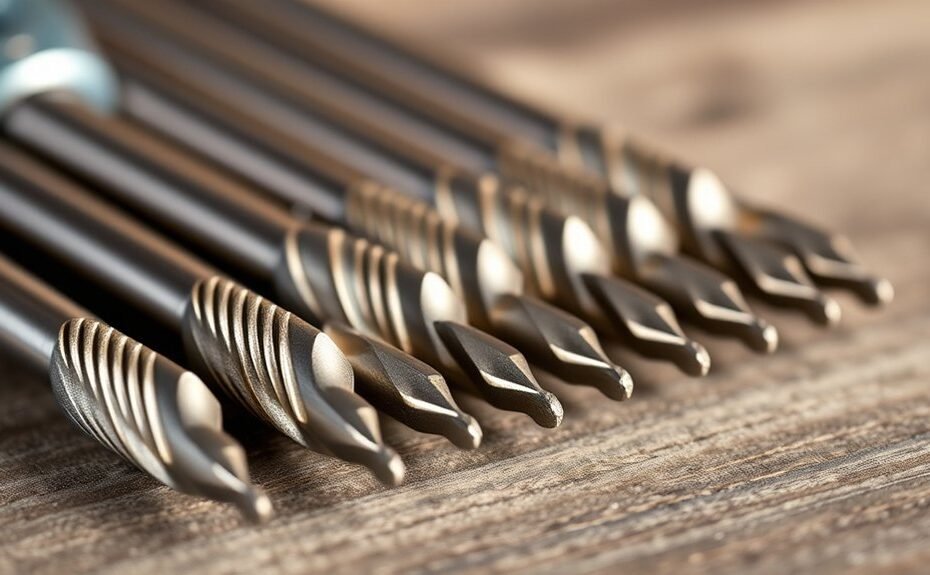 claw drill bit features