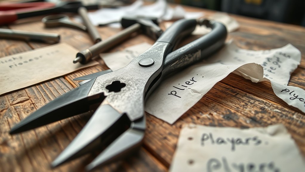 common misspellings of pliers