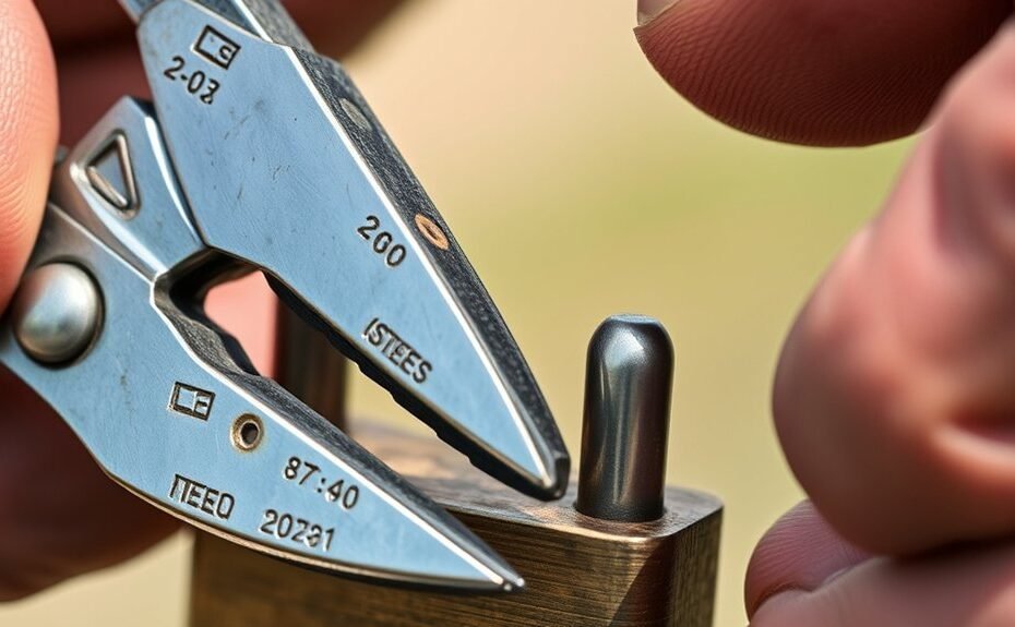 cut lock using pliers