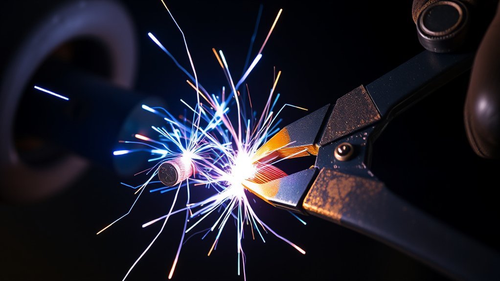 cutting live wire dangers