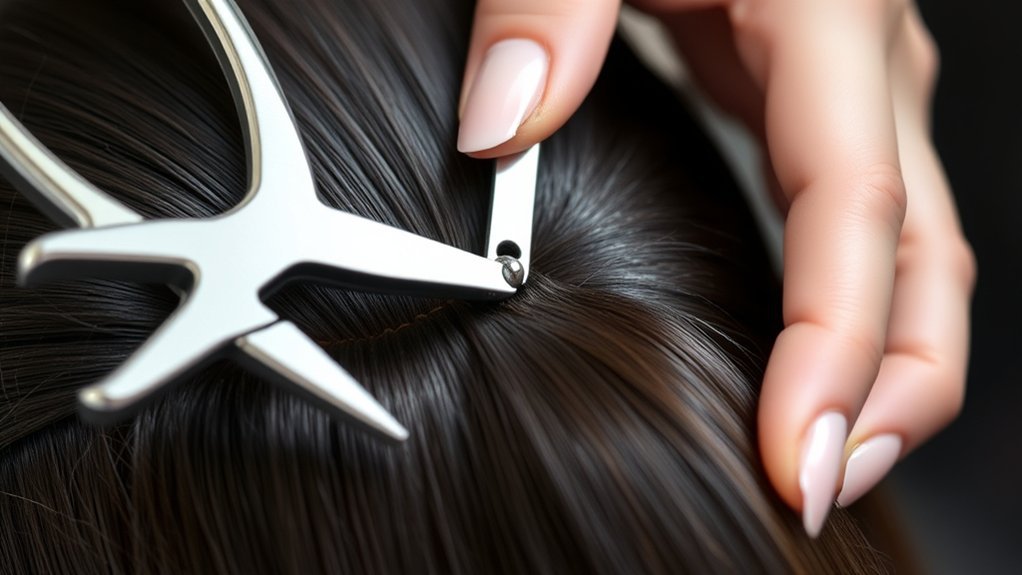 detangle and section hair