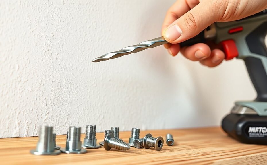 drill bit size drywall anchor