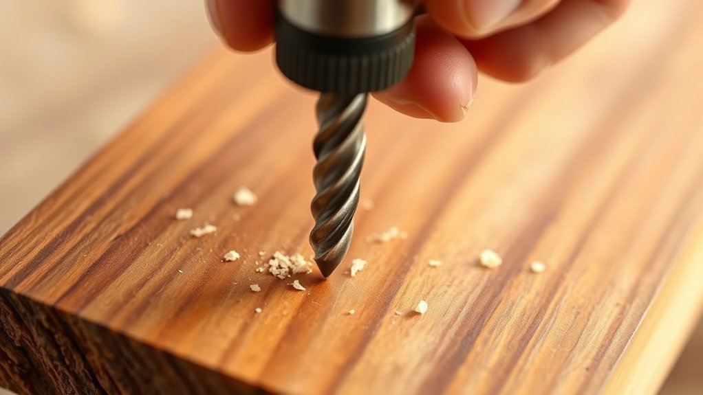 drill slowly maintain control