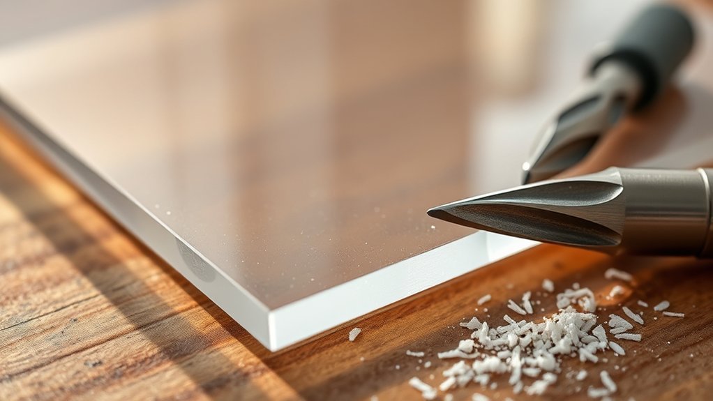 drilling acrylic requires preparation