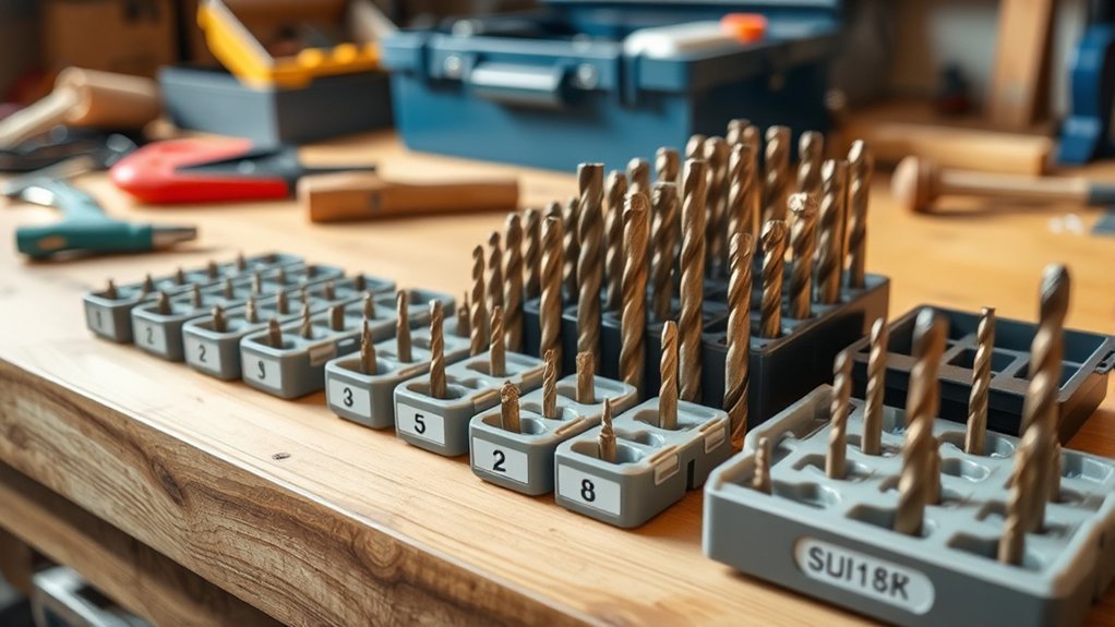 efficient drill bit organization