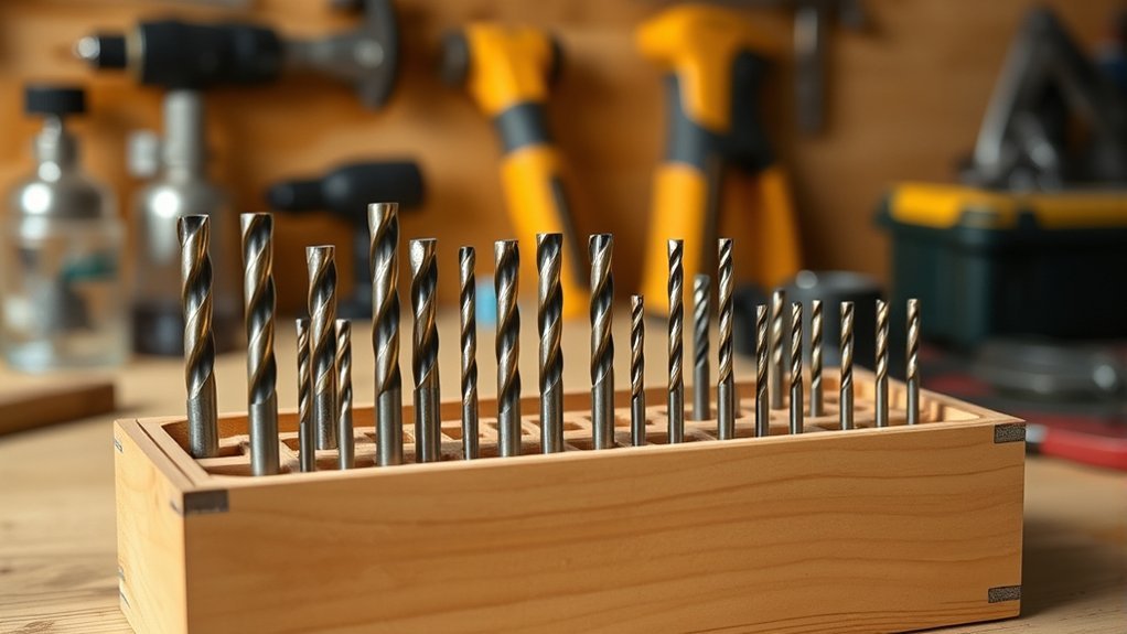efficient drill bit organization