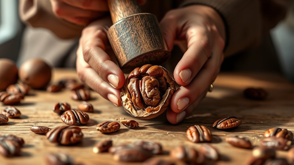 extract pecan meat intact