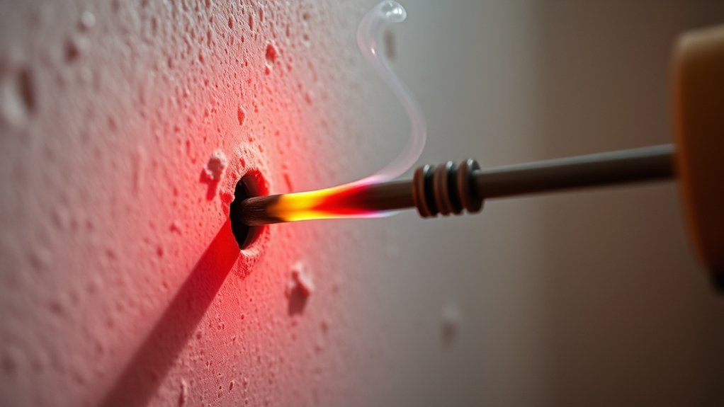 heated metal drilling technique