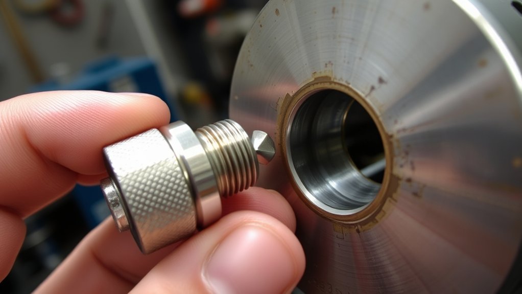 install and secure grease fitting