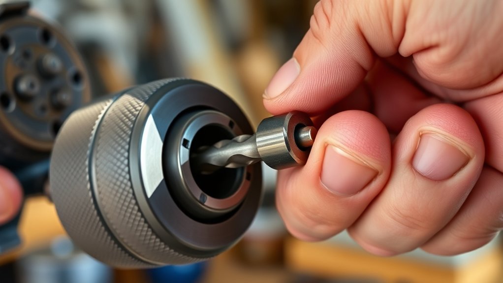 loosen drill bit safely