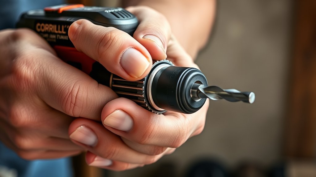 loosen stuck drill bits