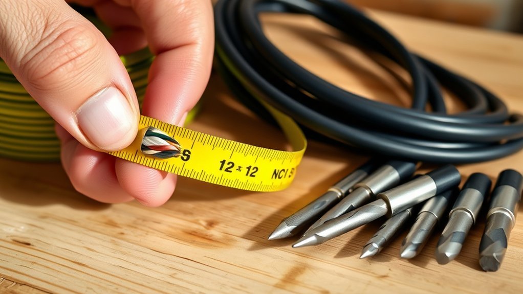 measure cable diameter accurately