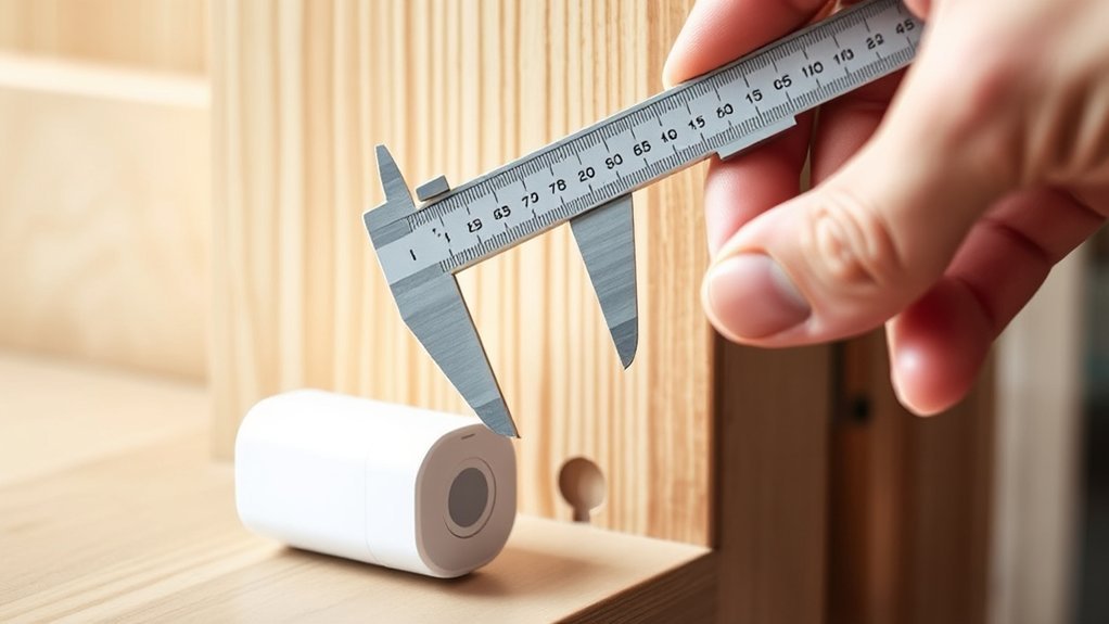 measure holes for drill