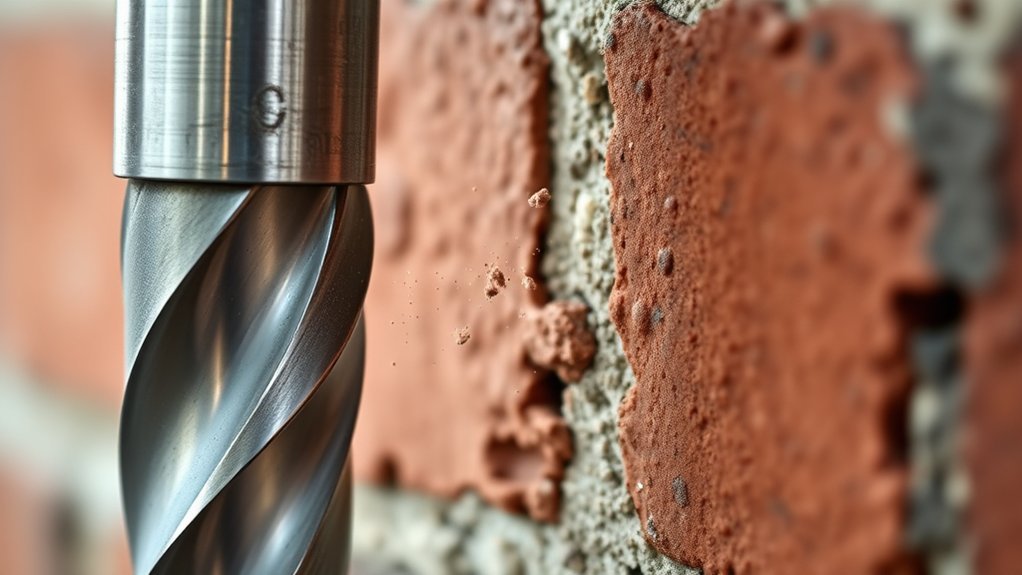 metal bits unsuitable for brick