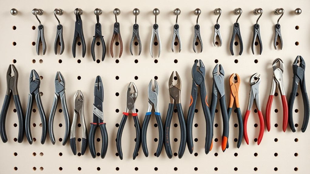organize pliers for efficiency