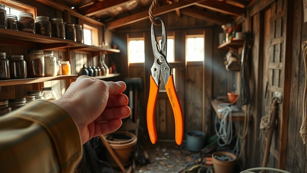 organized tool storage locations