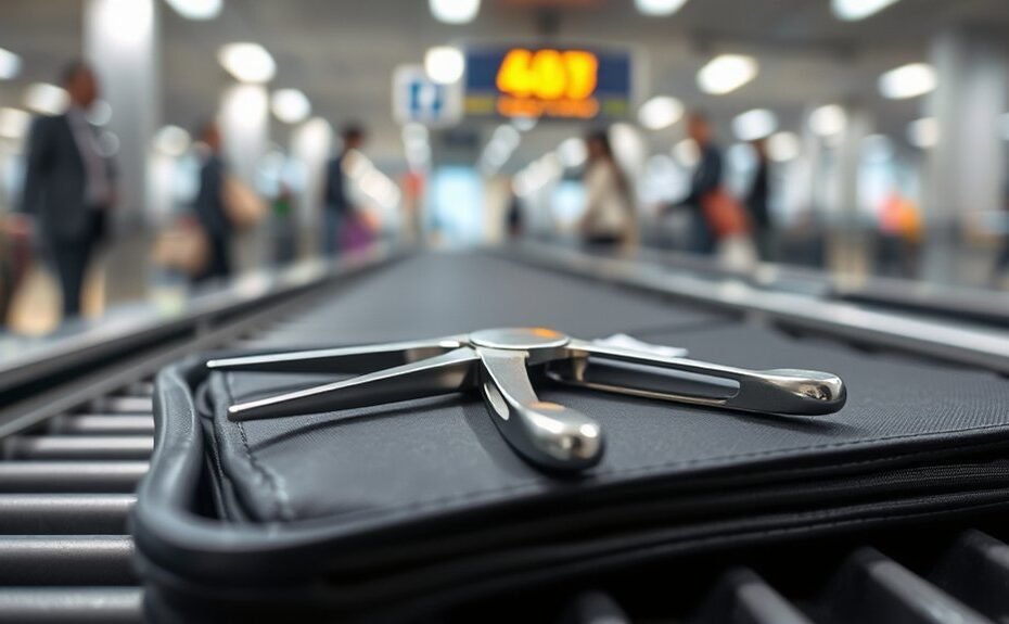 pliers not allowed onboard