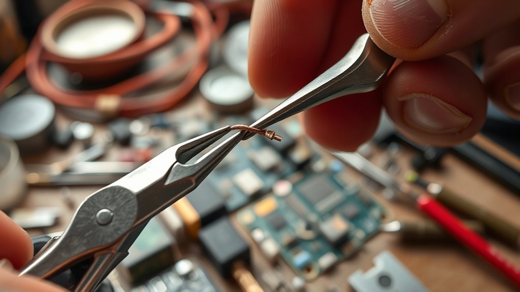 precision gripping in tight spaces