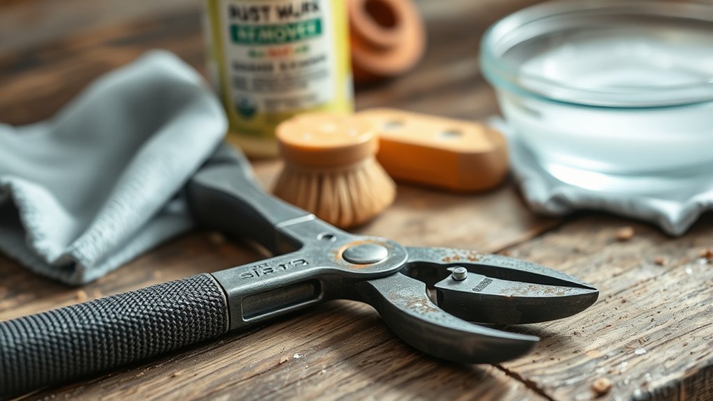 prepare pliers for cleaning