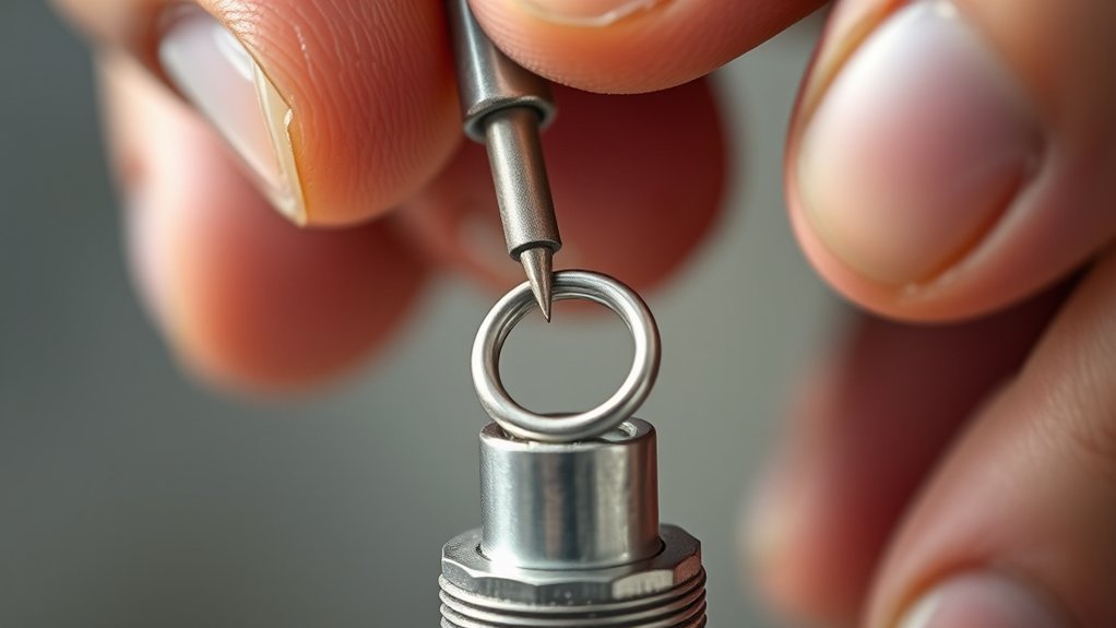 pry snap rings carefully