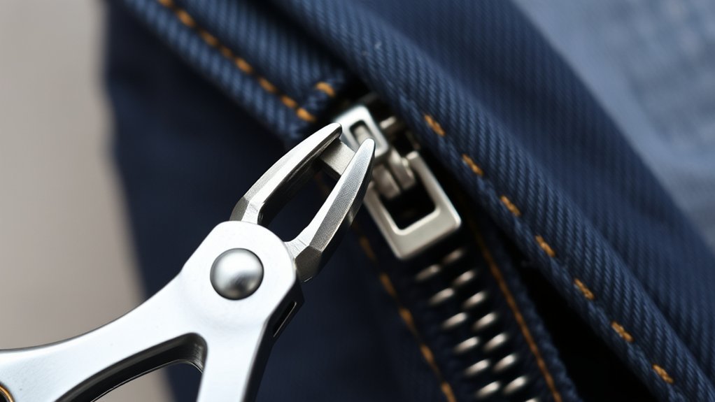 reattach zipper pull tab