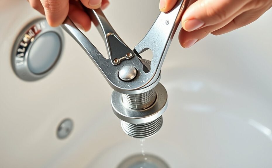 remove drain stopper with pliers