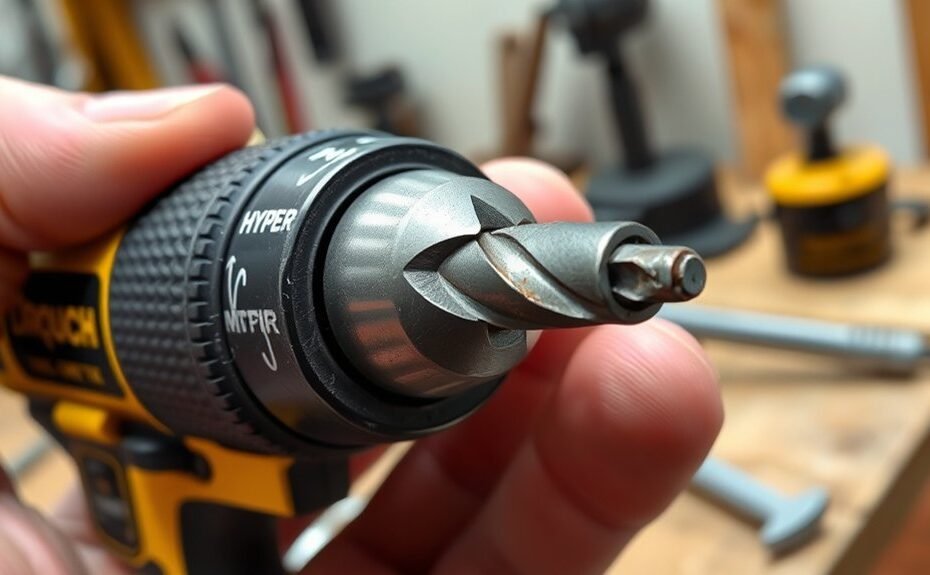 remove drill bit safely