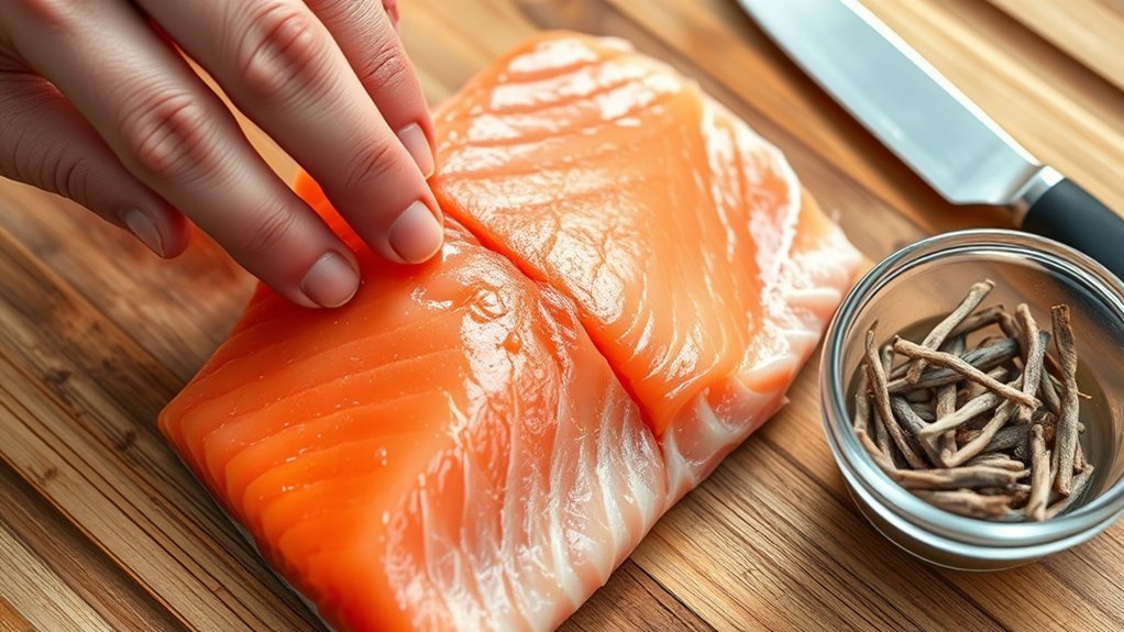 remove pin bones carefully