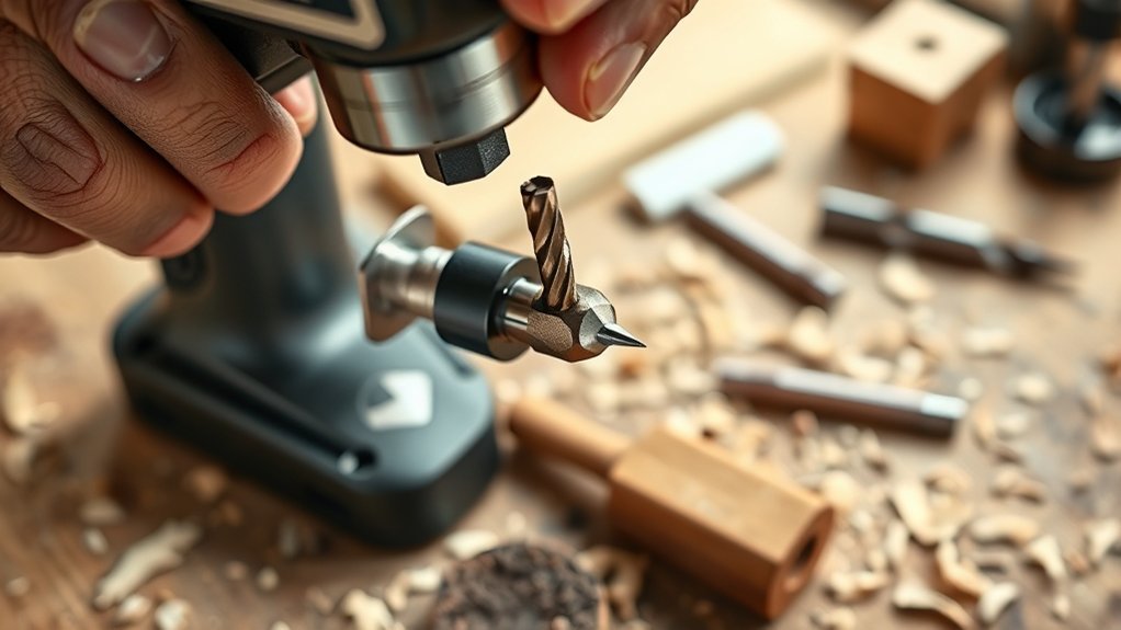 safe drill bit setup