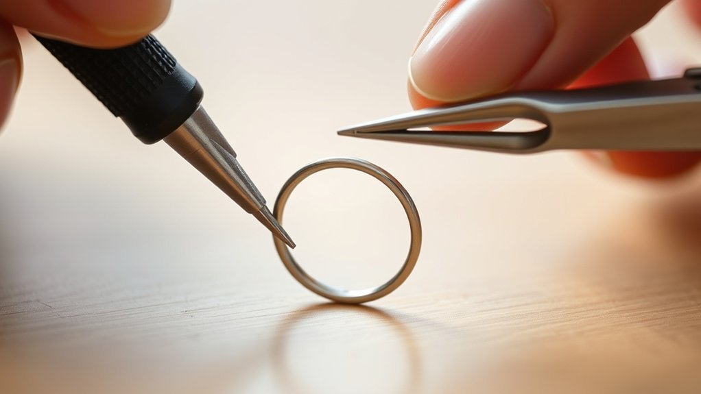 safe split ring opening