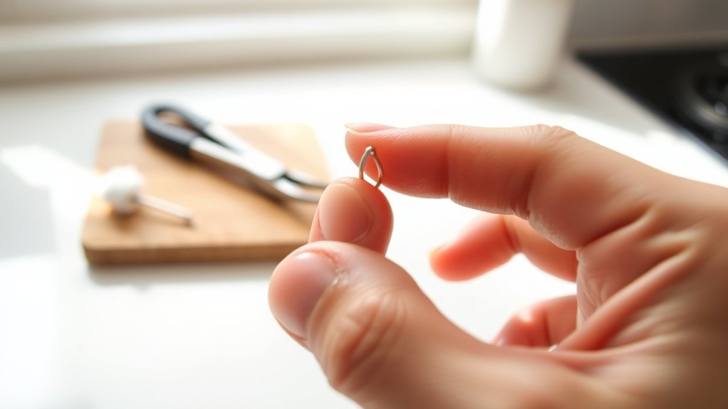 safely open nose ring