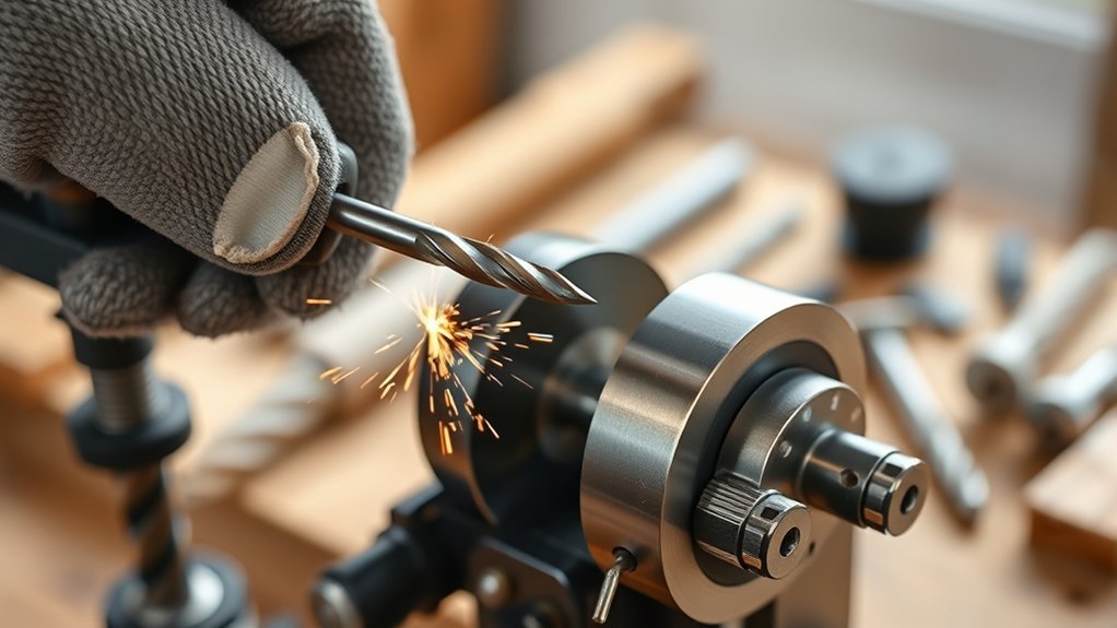 sharpen drill bits correctly