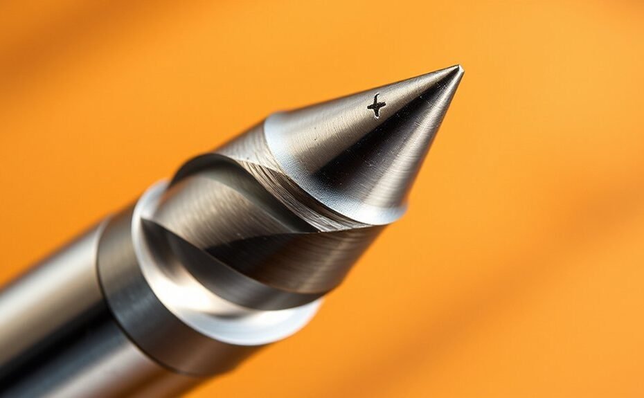 shiny pointed spiral tool