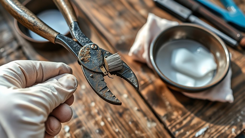 thoroughly clean pliers effectively