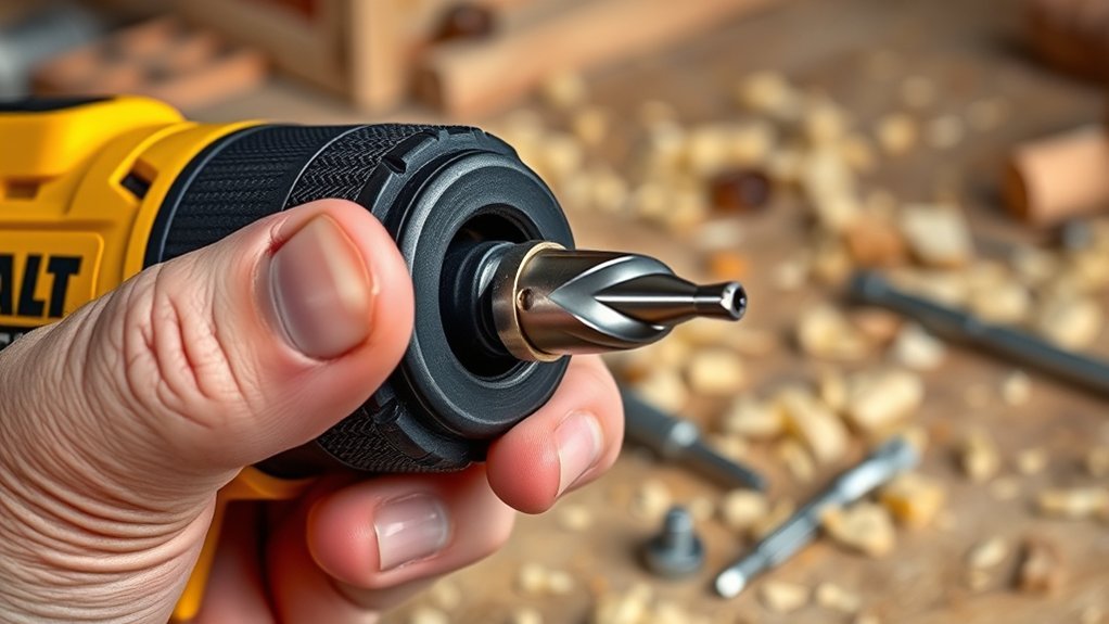 tighten chuck for stability