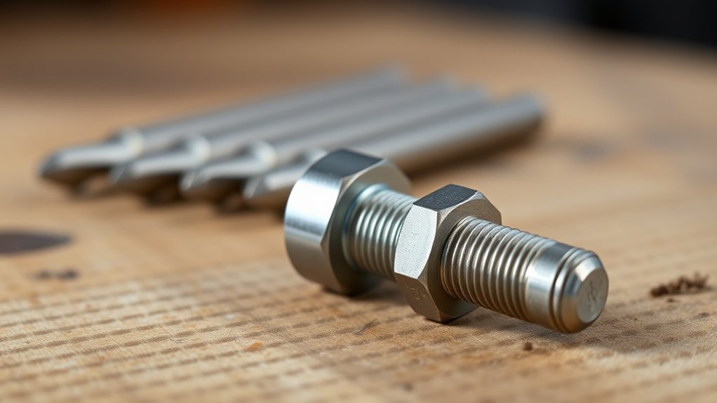 titen bolt drill size