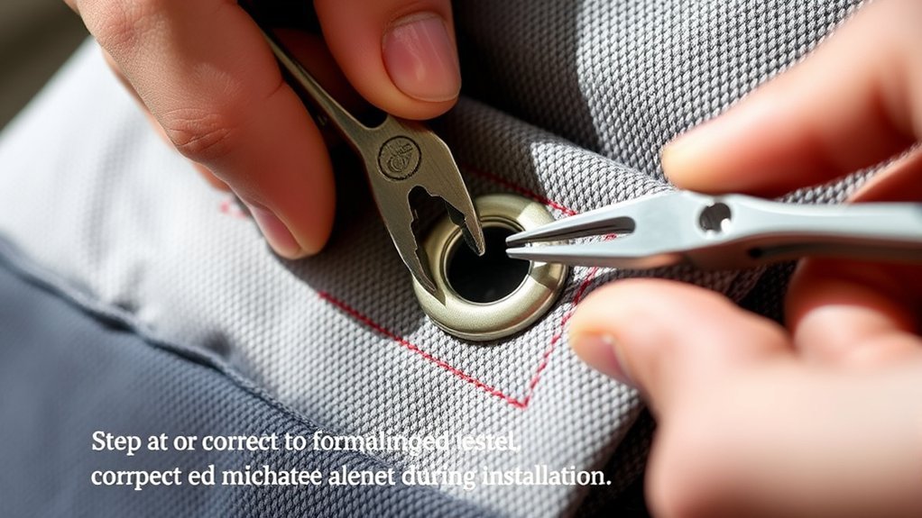 troubleshoot eyelet installation issues