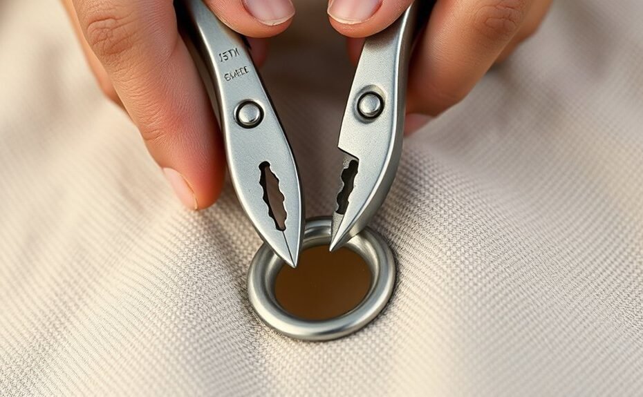 using grommet pliers effectively