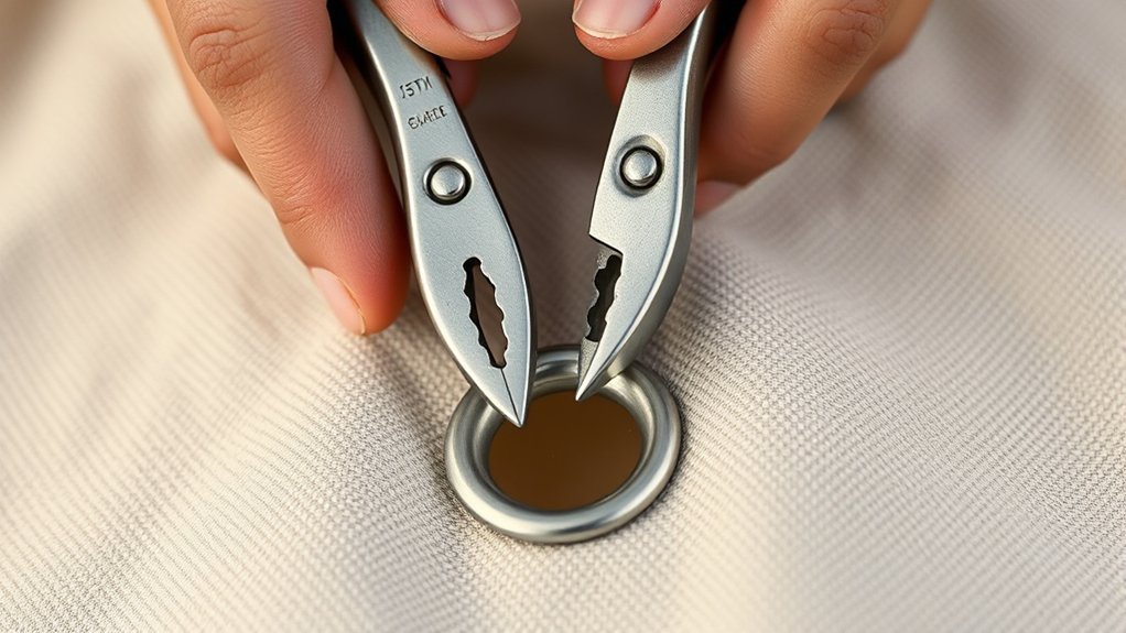 Using A Plier How to Use Grommet Pliers