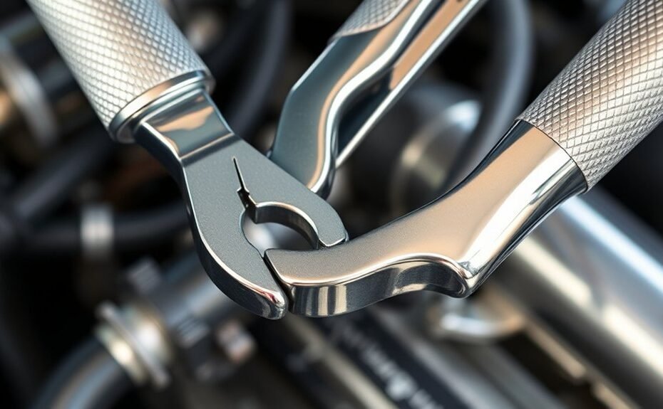 using hose clamp pliers