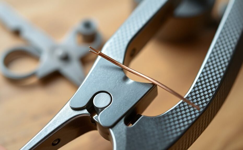 using needle nose pliers