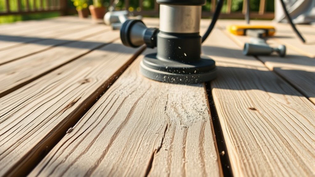 average 3 6 hours sanding deck with orbital sander