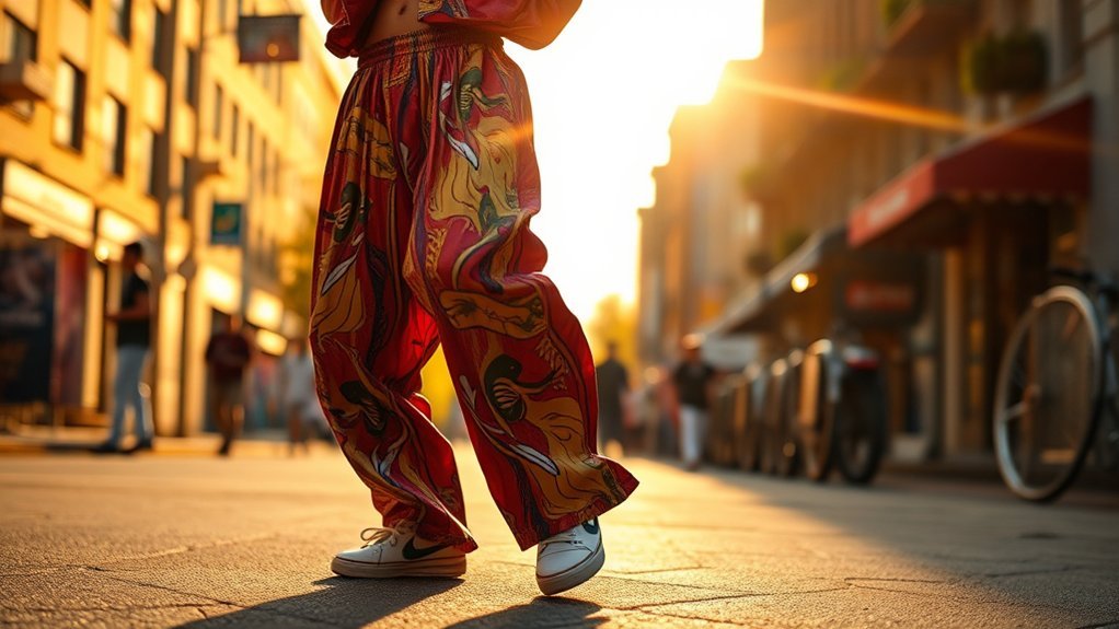 baggy tapered nostalgic hammer pants