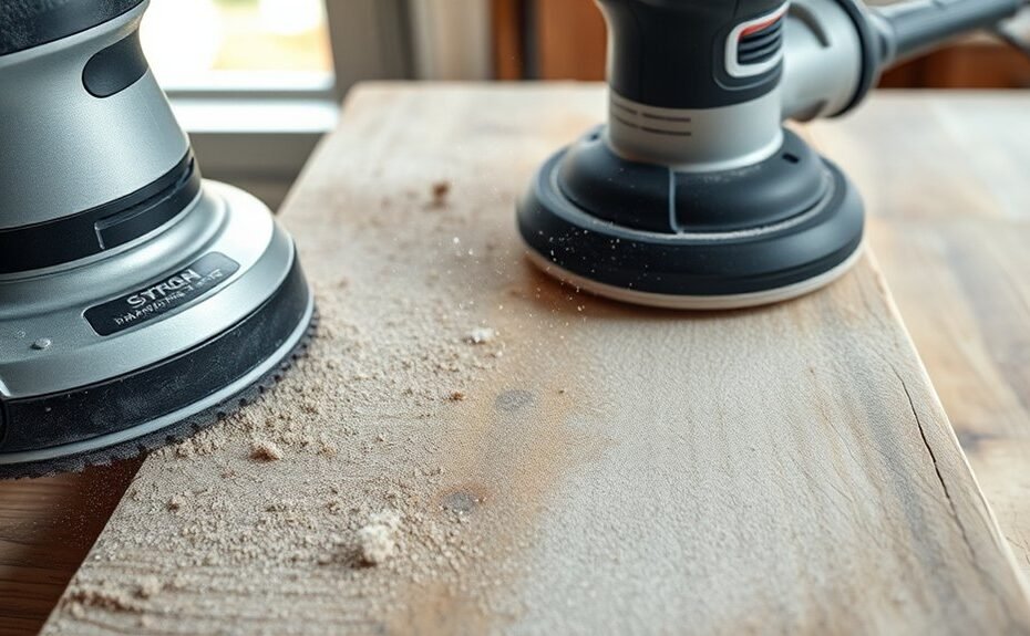 belt vs orbital sanding which