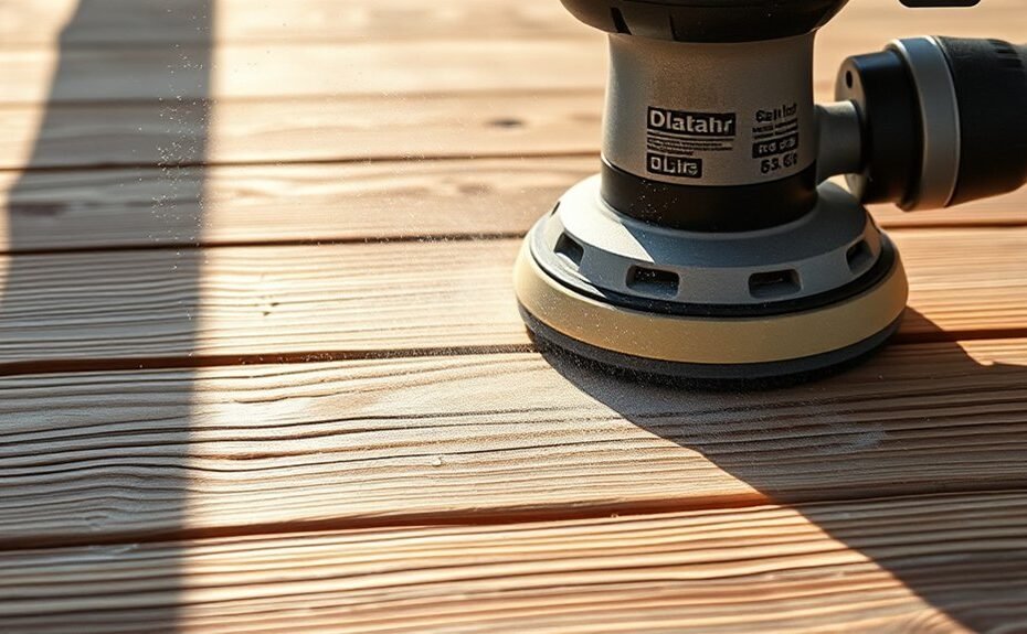 can i sand deck orbital