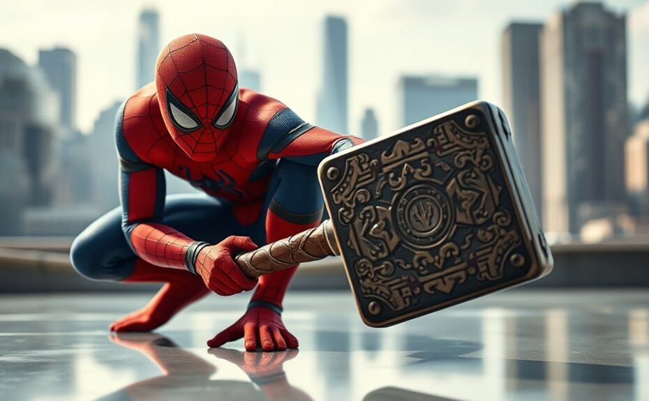 can spider man wield mjolnir