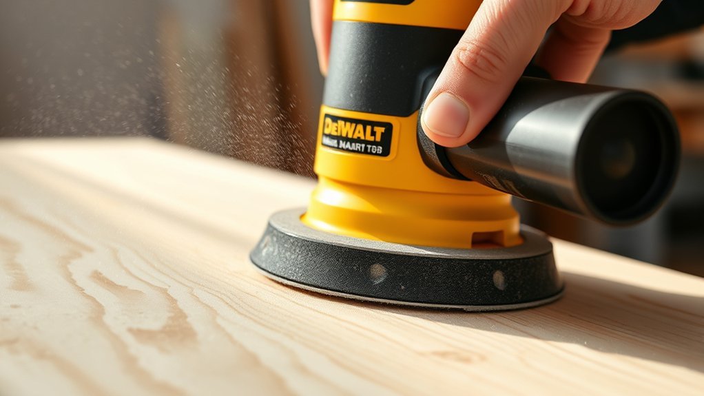 clean secure surface smooth overlapping sanding